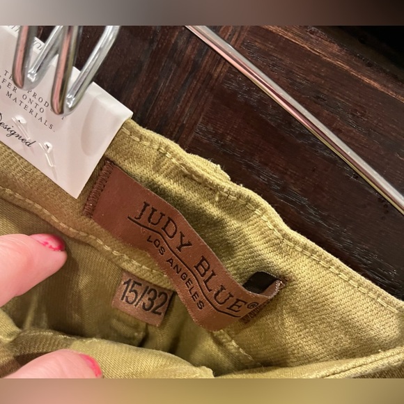 NWT Judy Blue Cargo Pants Sz 15/32 Matcha green - Picture 4 of 12